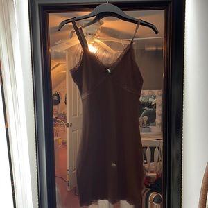 Brown lace dress